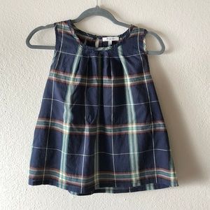 Sleeveless flowy plaid top by Madewell